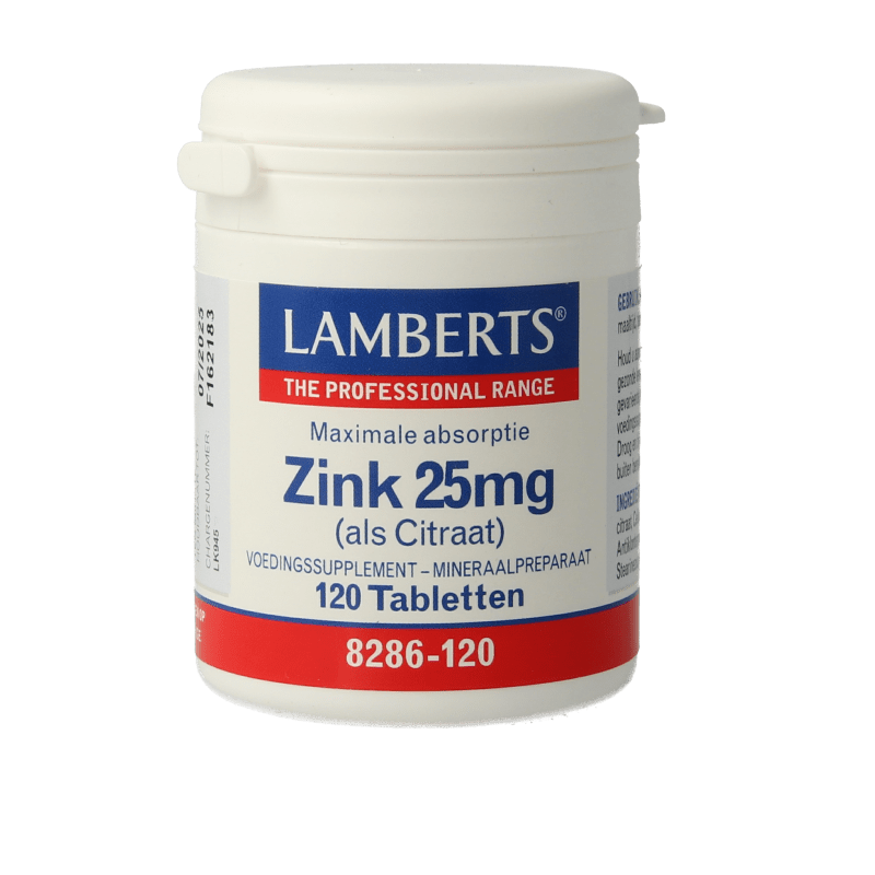 Lamberts Zink citraat 25mg 120 tabletten kopen? Yourskin.n