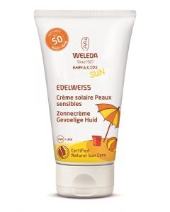Weleda Edelweiss zonnecreme gevoelige huid SPF50