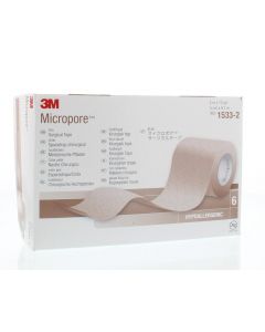 3M Micropore hechtpleister 5 x 915cm huidskleur